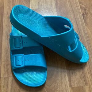 ❤️ Freedom Moses Blue Turquoise Sandals Size 8.5 / 38-39